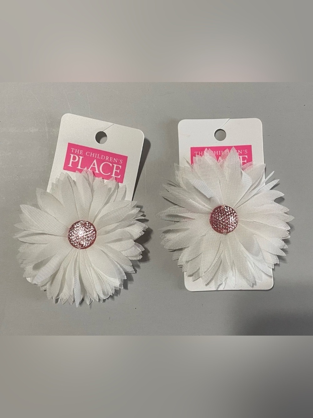 Children’s Place Daisy Hair Clip Girl’s Alligator White Pink